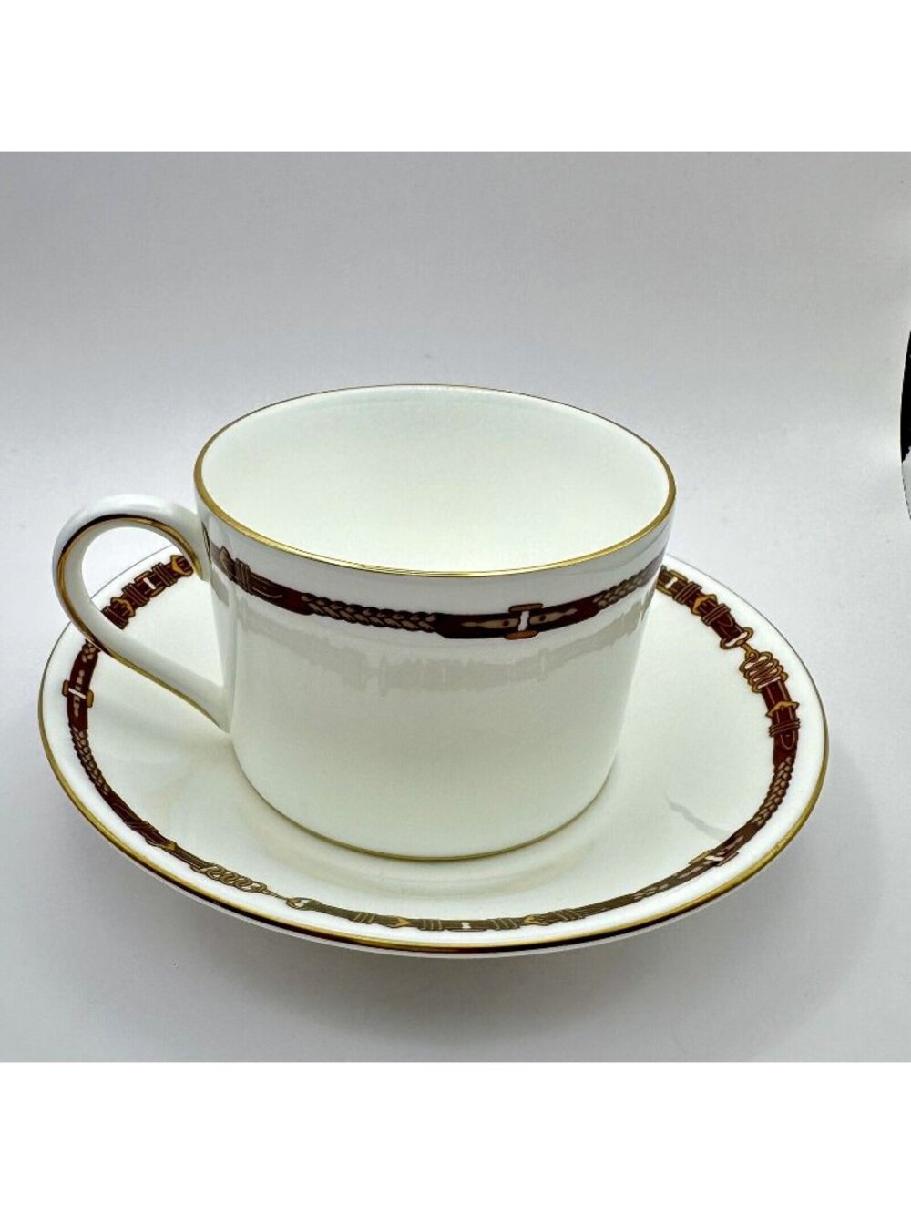 Vintage 1989 Ralph Lauren Equestrian Braid Wedgwood Cup & Saucer